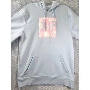 Brooklyn Cloth Drip Pullover Hoodie Sweatshirt Baby Blue/Pink Mens Size‎ Medium